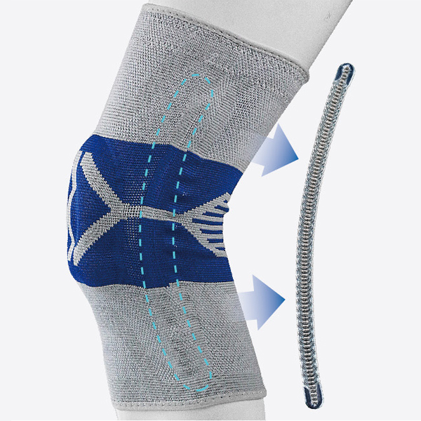 Equipped with non-slip silicone dots and integrated donning aids, the Steriger Fitness Knee Pads stay in place while enhancing circulation, reducing strain, and protecting knees during athletic activity.