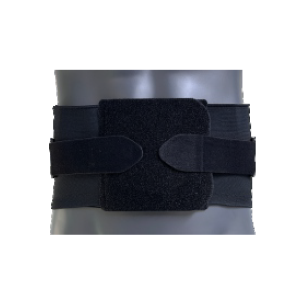 This waist support features a secure fastening system, offering customizable compression and reliable spinal stabilization for everyday us