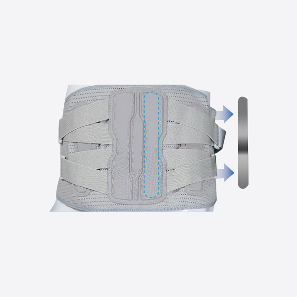 Made with breathable mesh knitting, this lumbar brace ensures ventilation and comfort while delivering consistent support for daily wear and long-term recovery use.