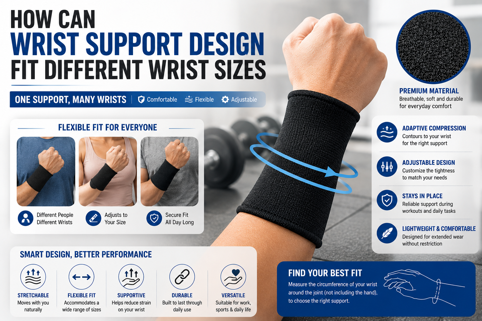 How Can Wrist Support Design Fit Different Wrist Sizes